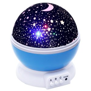 Lizber Baby Night Light Moon Star Projector 360 Degree Rotation