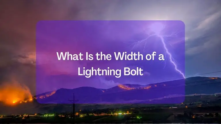What Is the Width of a Lightning Bolt