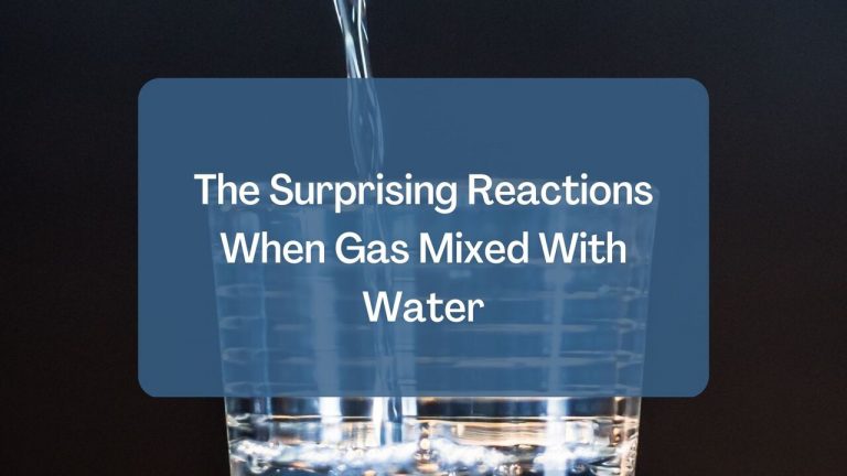 Gas Mixed With Water